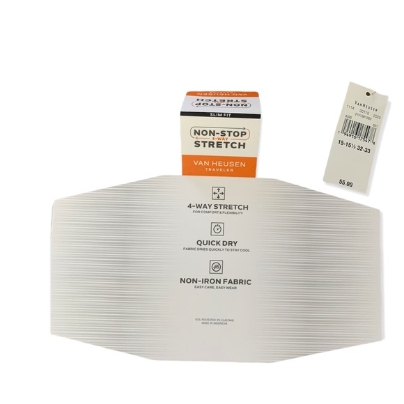 Men’s Grey Van Heusen dress shirt - Picture 5 of 6